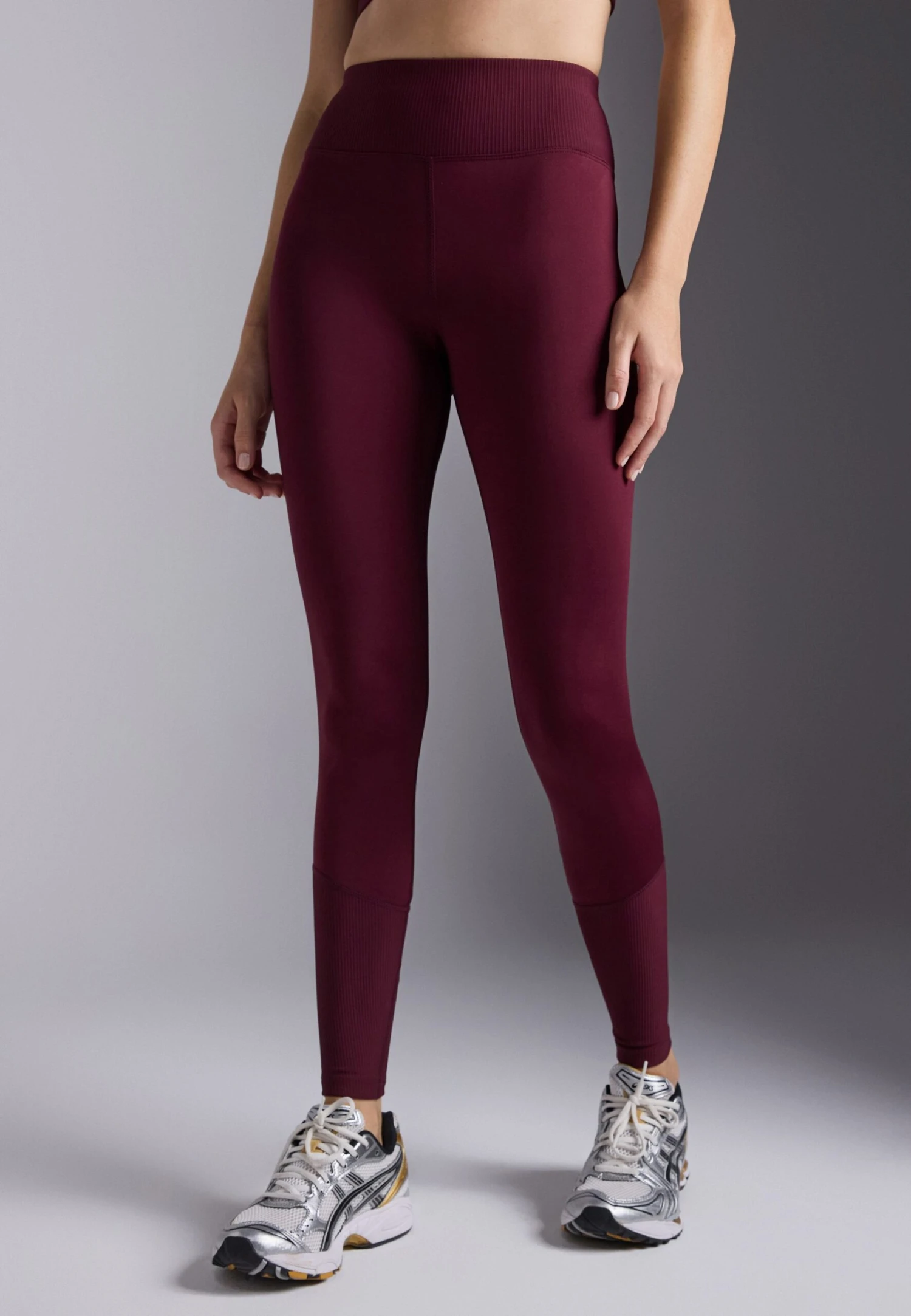QUICK DRY FULL LENGTH HIGH RISE LEGGING - Leggings - Bordeaux 1 QUICK DRY FULL LENGTH HIGH RISE LEGGING - Leggings - Bordeaux