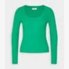 Even&Odd RIBBED - VARIEGATED - Strickpullover - Green