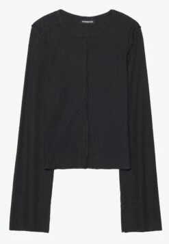 Even&Odd 2 PACK - Long Sleeved Top - White/black -Even&Odd 1c9fb0416eab4e2784965db1e264f2dc