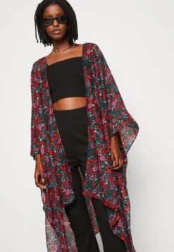 Even&Odd FLORAL - Leichte Jacke - Red -Even&Odd 352430b06d554cd7b2369f1eeefda106