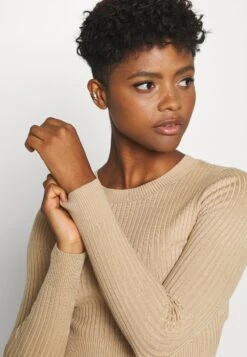 Even&Odd 2 PACK - Strickpullover - Black/sand -Even&Odd 35e8620500f442a4906dd1b947ed4c32