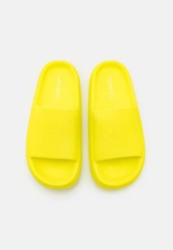 Even&Odd Pantolette Flach - Yellow/green -Even&Odd 3831256b6e1e4d09bc488013034f6a07