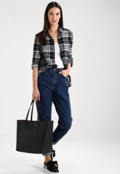 Even&Odd Shopping Bag - Black/red