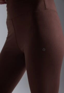 ESSENTIAL FULL LENGTH HIGH RISE LEGGINGS - Leggings - Dark Brown -Even&Odd 38cf719e882344bc8611a423af33bee9