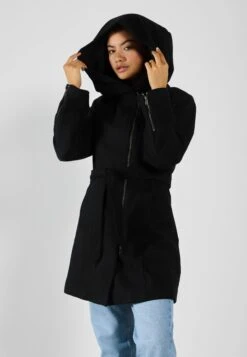 Even&Odd Short Coat - Black -Even&Odd 4ad7e869f4ce45e99eb292a3314f1023