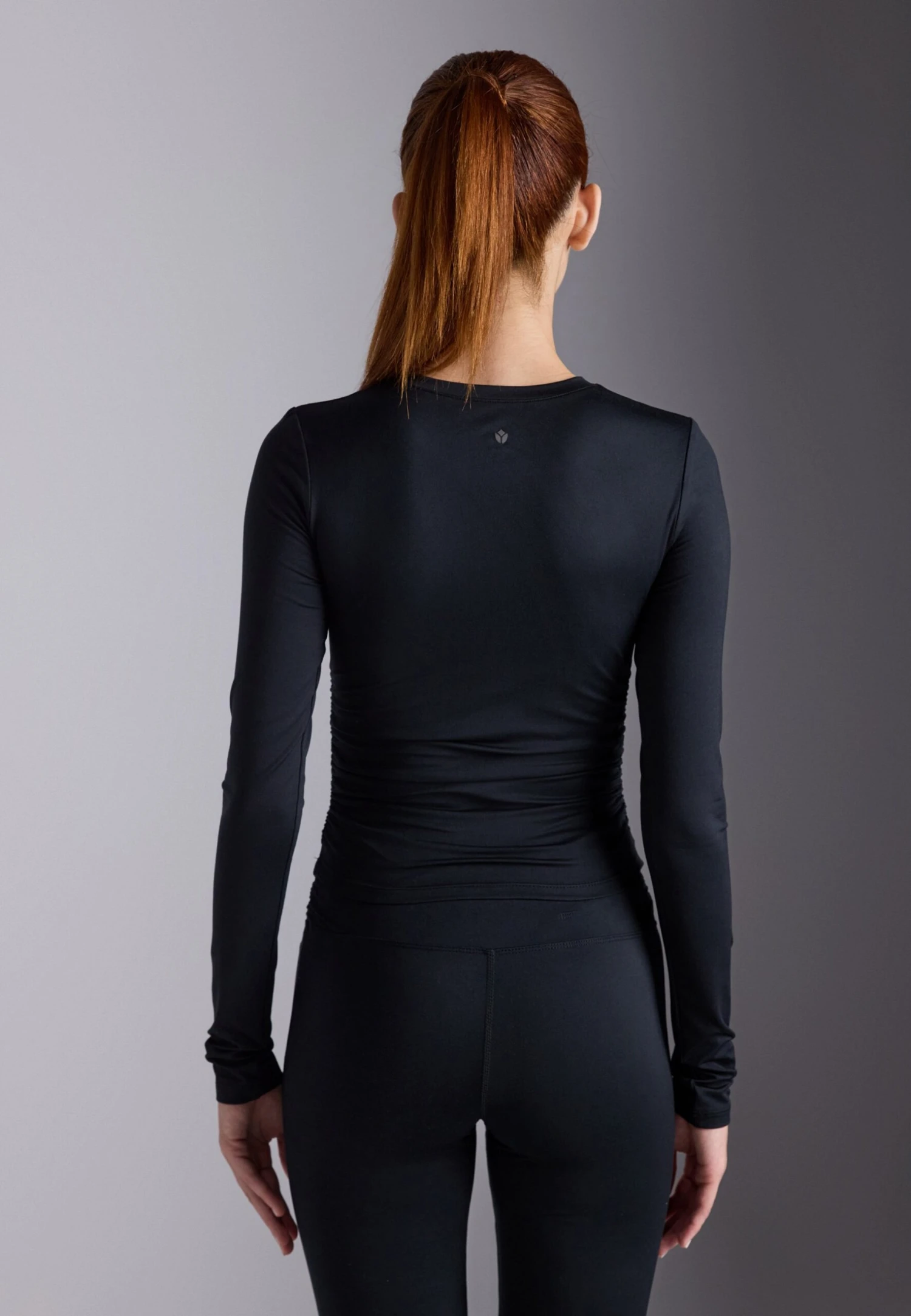 LONG SLEEVE TOP WITH SIDE RUCHING - Long Sleeved Top - Black 3 LONG SLEEVE TOP WITH SIDE RUCHING - Long Sleeved Top - Black – Bild 3