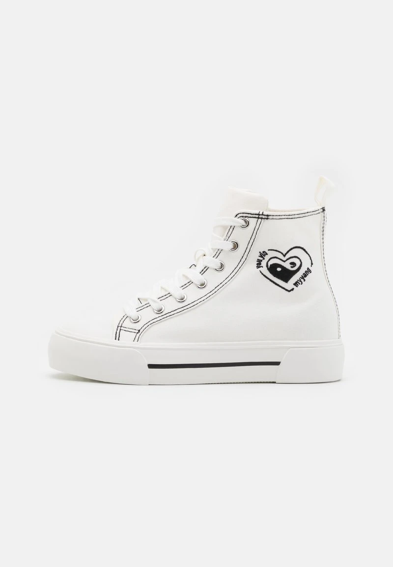 Even&Odd LOVE - Sneaker High - White/black 2 Even&Odd LOVE - Sneaker High - White/black – Bild 2