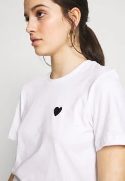 Even&Odd 2PACK - T-Shirt Basic - White/black -Even&Odd 5cfafc317dcc44f7b8322a1923975917