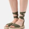 Even&Odd Riemensandalette - Khaki