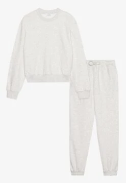 Even&Odd SET - Tracksuit Bottoms - Mottled Brown -Even&Odd 6d0c173de8724cdd8cccafedc4b92058