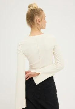 Even&Odd 2 PACK - Long Sleeved Top - White/black -Even&Odd 6e5c78793c974214a89ed8b48b710456