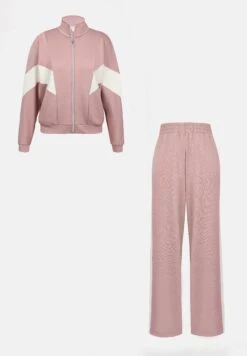 Even&Odd SET - Tracksuit - Dusty Pink/ecru -Even&Odd 7c5cfc3ab5ca49cb922e655df6f11d9c