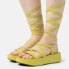 Even&Odd Plateausandalette - Green