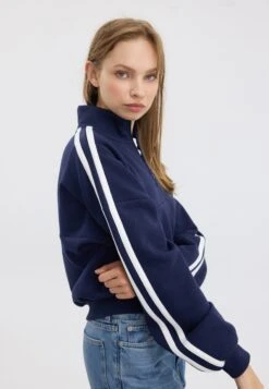 Even&Odd Sweatshirt - Dark Blue -Even&Odd 9b35bdd20d354f0690a4858fef3fc110