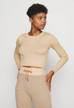 Even&Odd 2 PACK - Strickpullover - Black/sand -Even&Odd 9caa62a980a9404ba892d1bfdfc029ce