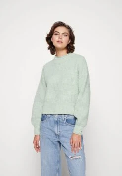 Even&Odd MOSS STITCH JUMPER - Strickpullover - Light Green -Even&Odd 9f9f2f84b81446678be2c3cd6ed9f8e8