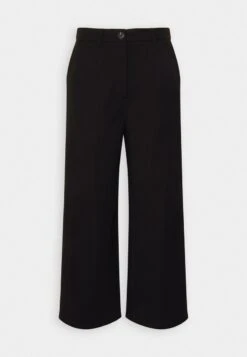 Even&Odd 37 Even&Odd TAILORED WIDE LEG CULOTTE - Stoffhose - Black