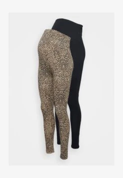 2 PACK - Leggings - Hosen - Black/multi-coloured -Even&Odd bec655475c4f477094edf605ec88be71