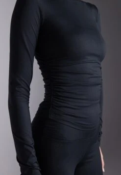 LONG SLEEVE TOP WITH SIDE RUCHING - Long Sleeved Top - Black 10 LONG SLEEVE TOP WITH SIDE RUCHING - Long Sleeved Top - Black -Even&Odd d091bf6c3d0145b5a6fe3e3e8423aa3d