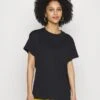 WASHED BASIC LOOSE TEE - T-Shirt Basic - Black