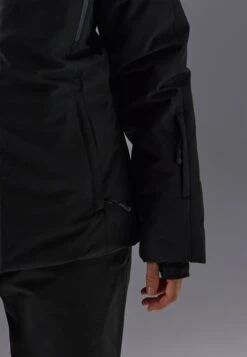 SKI JACKET WITH DETACHABLE FUR HOOD - Ski Jacket - Black/light Pink -Even&Odd da3ee3610faa4677ac1c699cb299fbd6