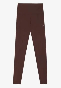 ESSENTIAL FULL LENGTH HIGH RISE LEGGINGS - Leggings - Dark Brown -Even&Odd f4bb89bbc70742779c1e7b08e974760c